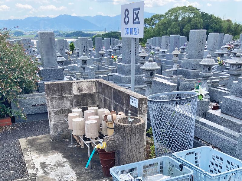 区画ごとに水場があります。