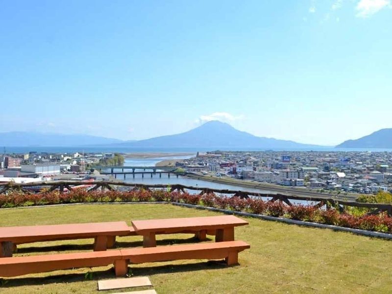 姶良霊場展望所から見る桜島