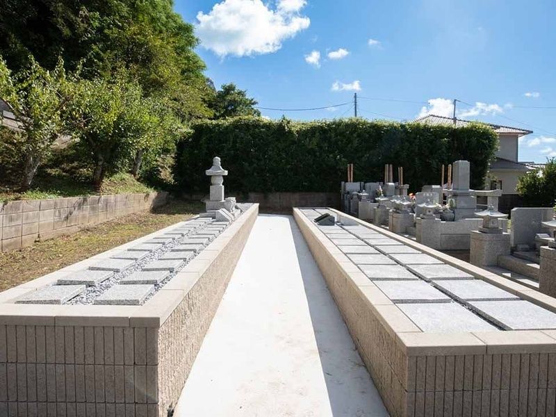 ２列の樹木葬区画が用意されています