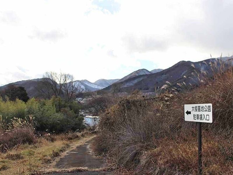 長和町大桜墓地公園 案内看板