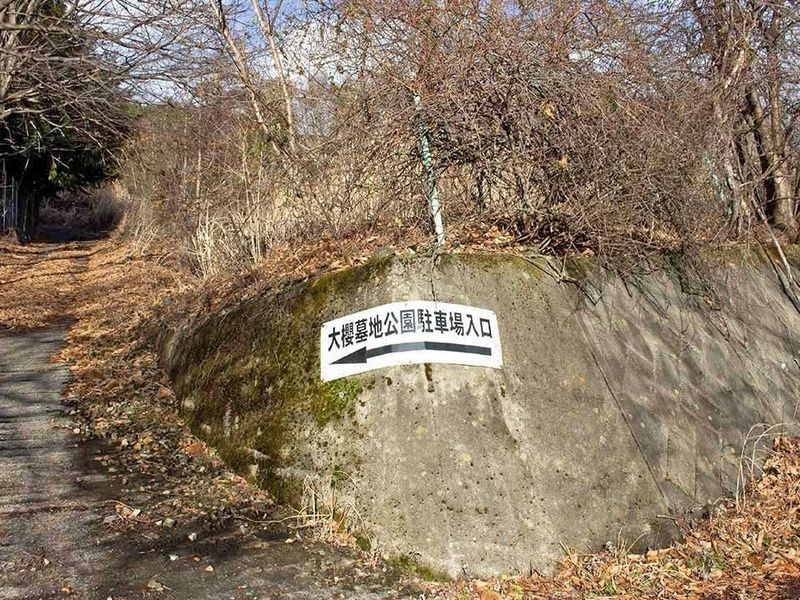 長和町大桜墓地公園 案内看板