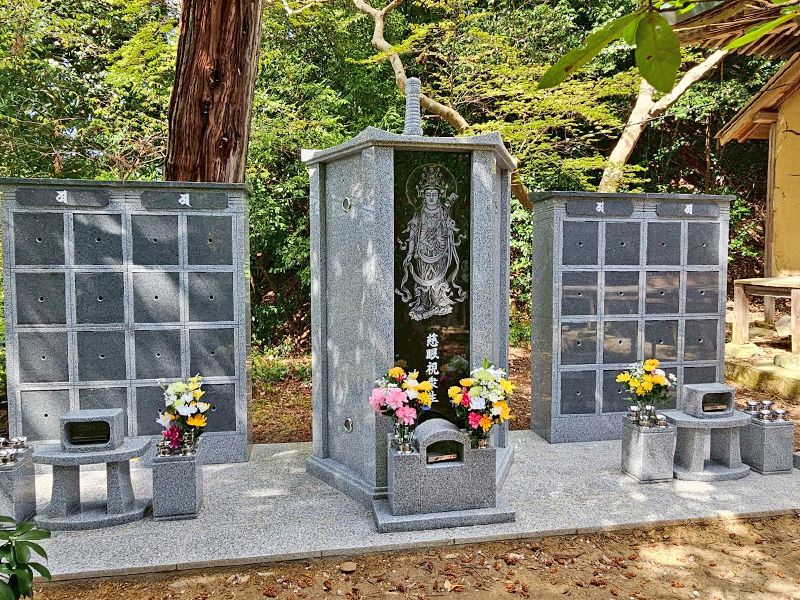 長岳寺 のうこつぼ