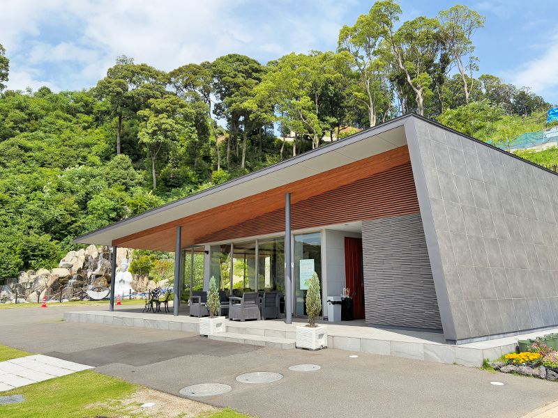 樹木葬近くの休憩所