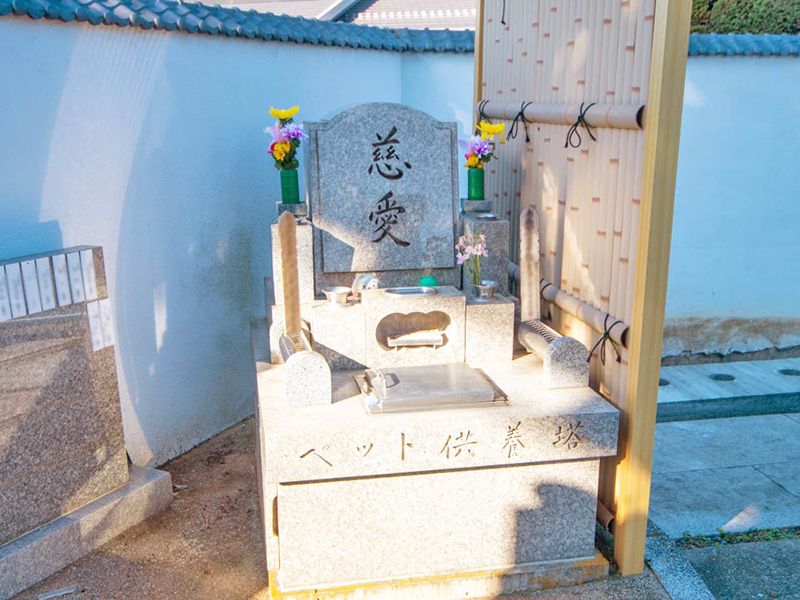 屋外の手水場