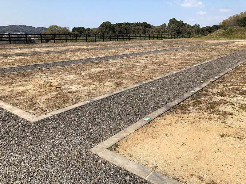 今治市営 大谷墓地　バリアフリー設計が施された墓地内