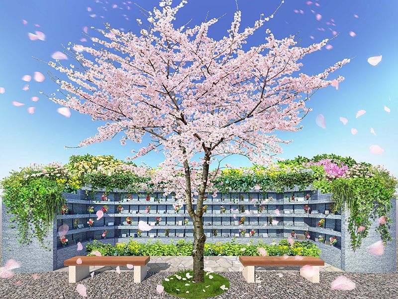 家族のお墓：納骨堂型樹木葬・ペットと一緒に入れます・骨壺のまま納骨可能