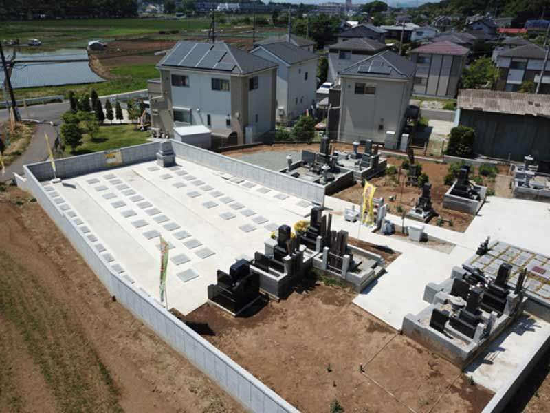 川越市下広谷共同墓地　園内全景