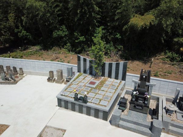 川越市下広谷共同墓地　樹木葬墓地の様子