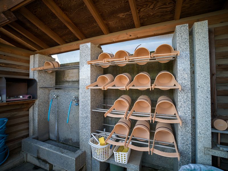 水場を備え、安心してお参りいただけます