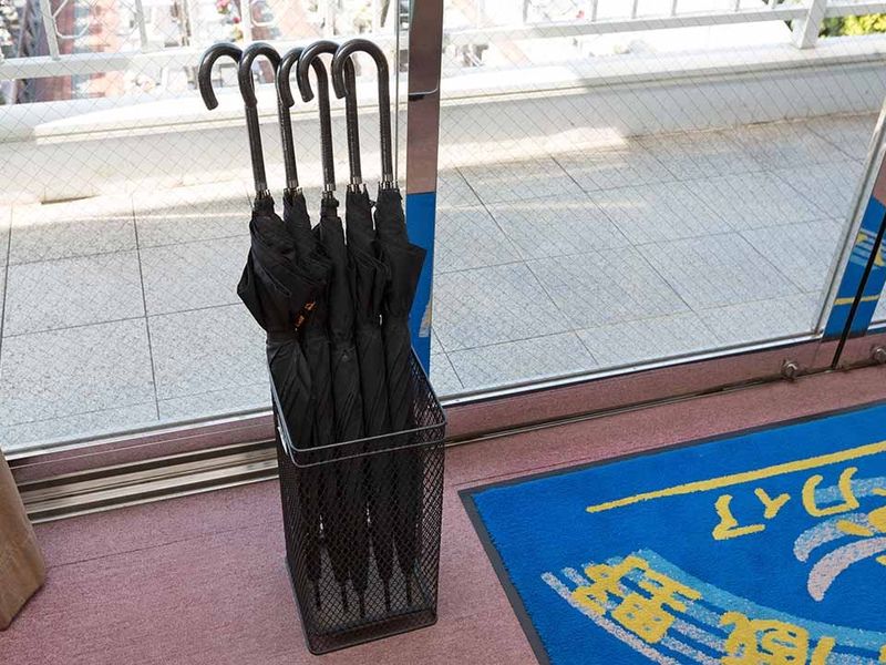 傘の貸し出し