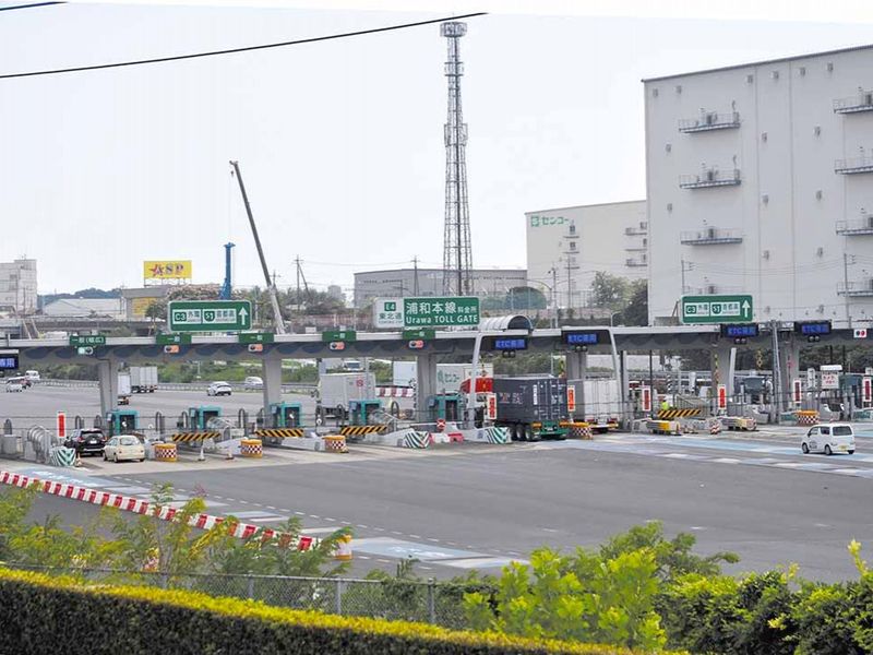 東北道浦和料金所（浦和IC）近く