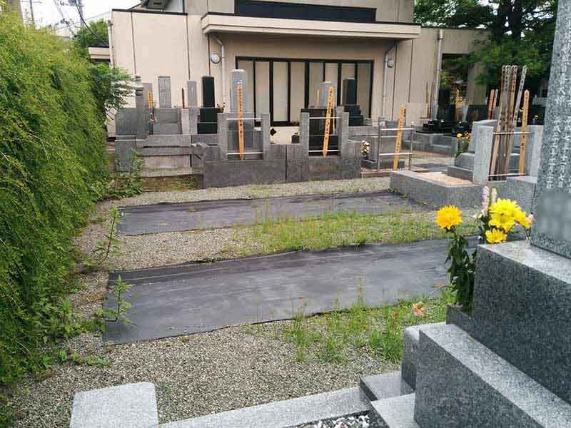 安立寺　整備された区画