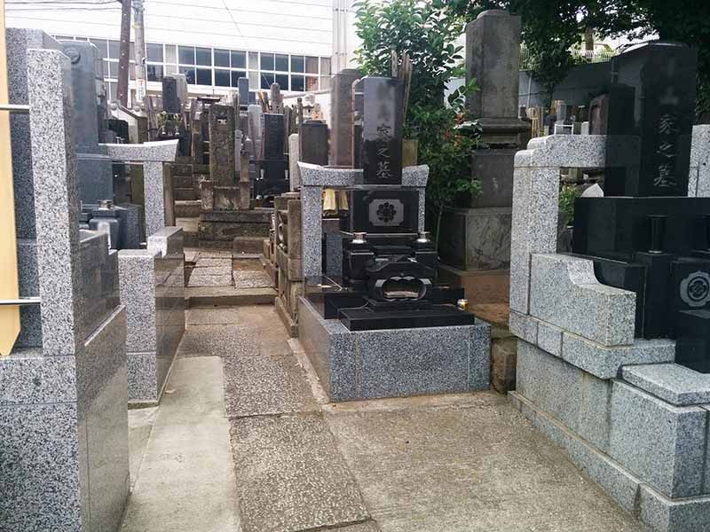 宗興寺　整備された区画