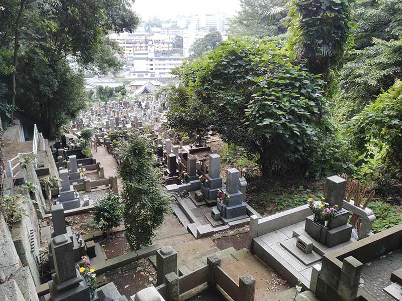 妙秀山 樹源寺　自然に囲まれた墓域