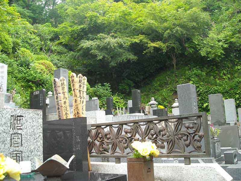 龍峰院　緑が美しい墓域