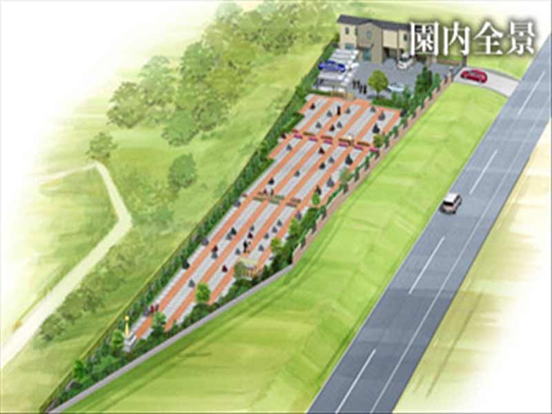 メモリアルグリーン昭島　墓域イメージイラスト