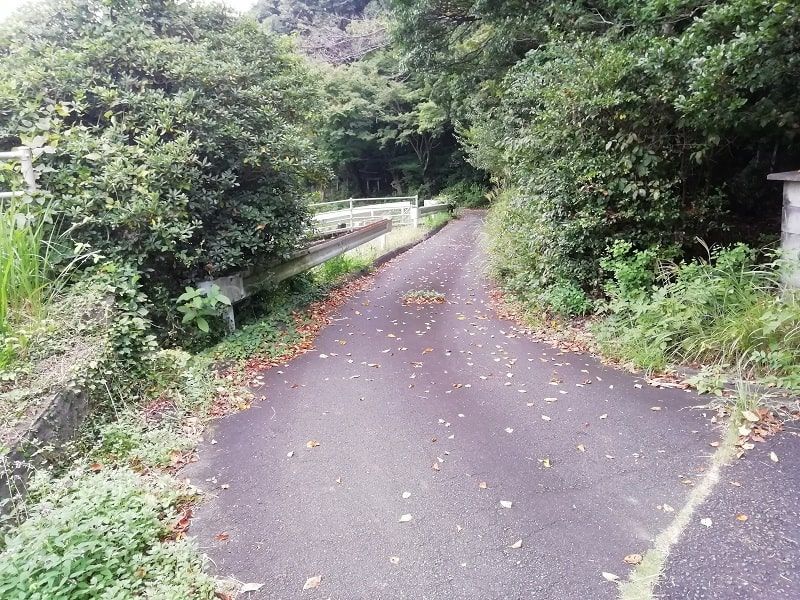 御油霊園の裏通り