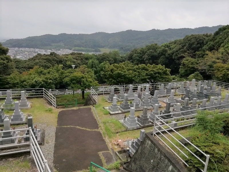御油霊園の上段から見える風景
