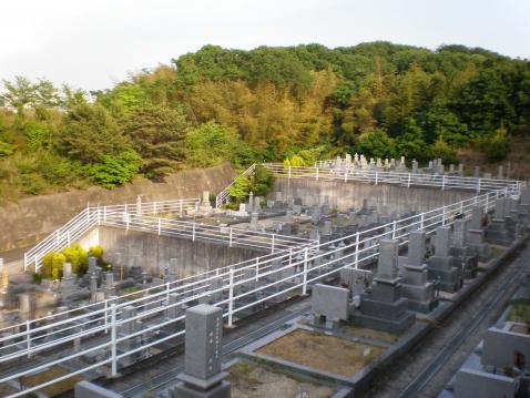 寿光園の霊園風景
