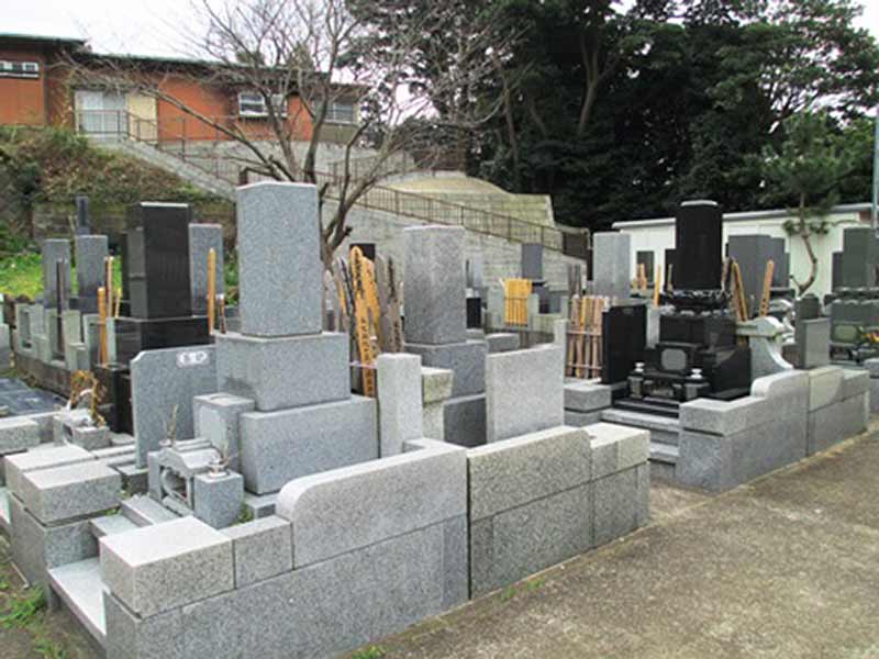 法道寺墓苑　区画整備された墓域