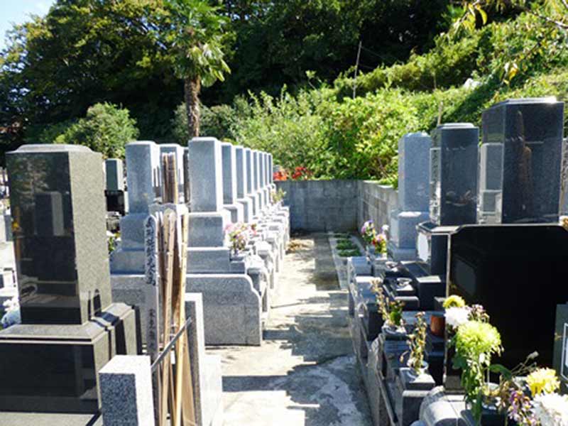 正光寺　日当たり良好な墓域