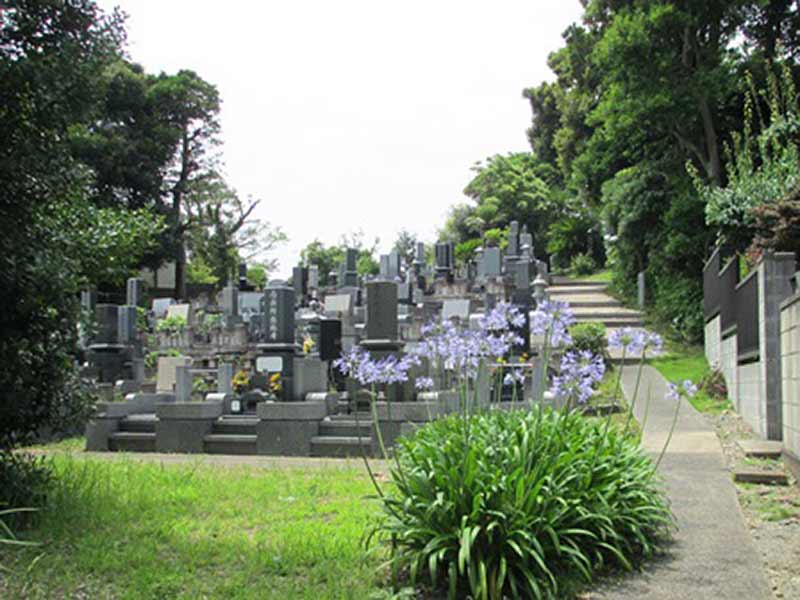 浄楽寺　広々とした墓域