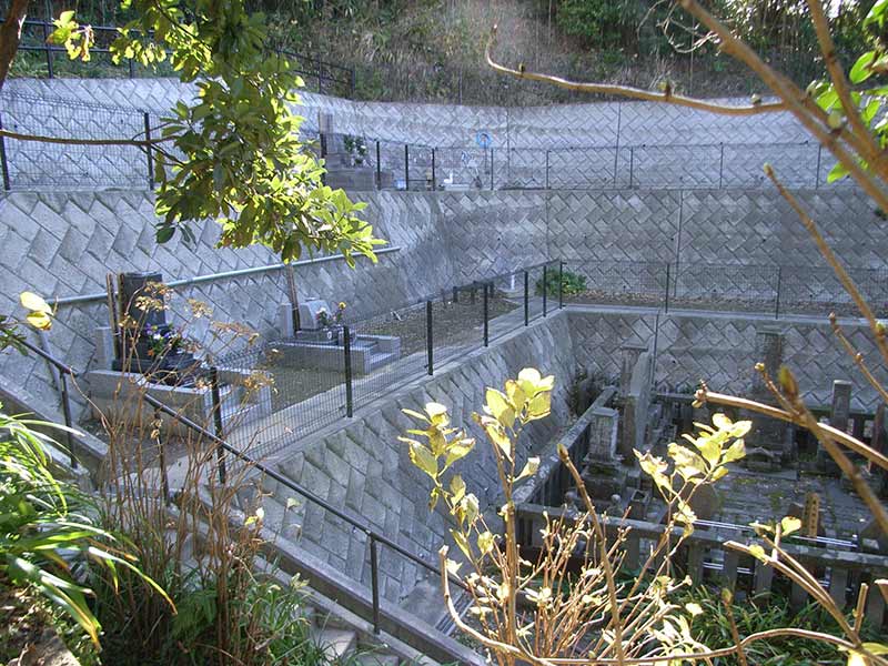 正覚寺　整備された区画