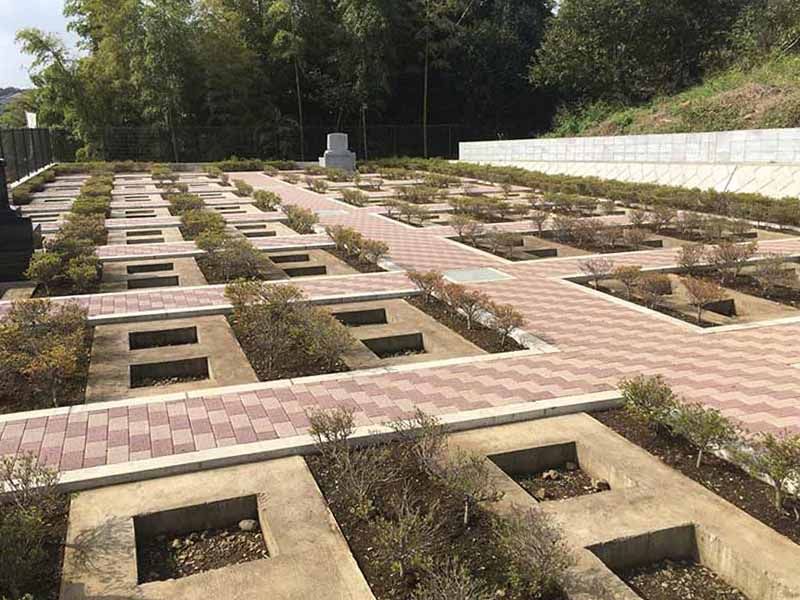 二宮霊園 ひかりの丘　木々に囲まれた建墓区画