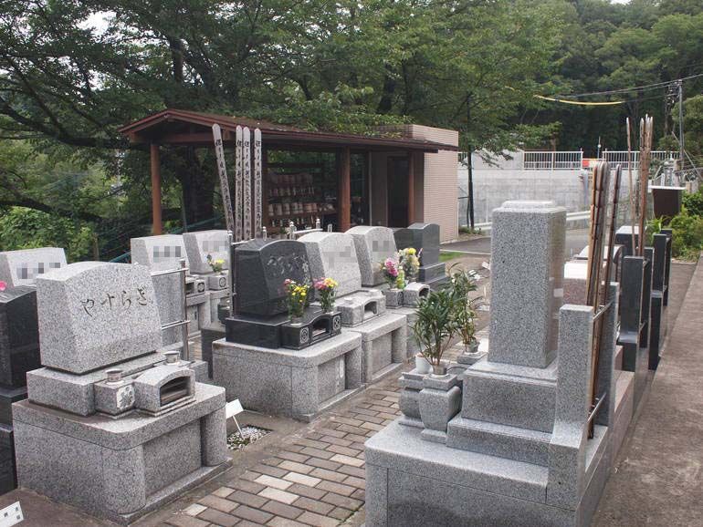 黒川光墓苑　和洋混在の墓石