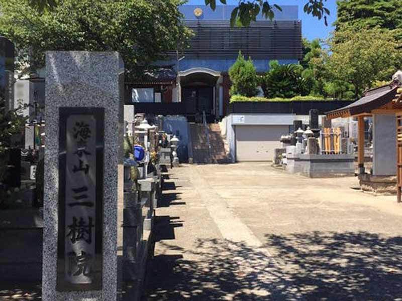 三樹院 のうこつぼ　寺号標石