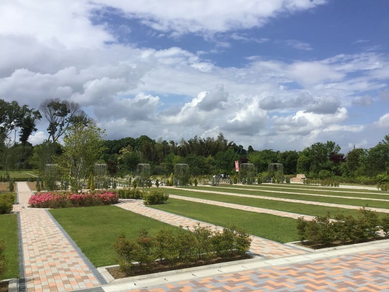 森のお墓 弥生の里・自然聖園の緑色の芝生