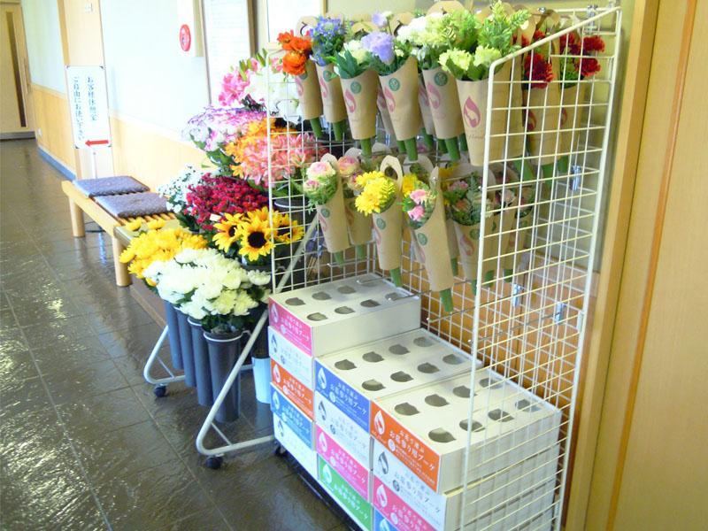 大師の杜墓苑　販売されている花々