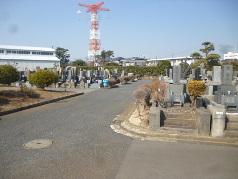 船橋市営 習志野霊園　平坦な参道