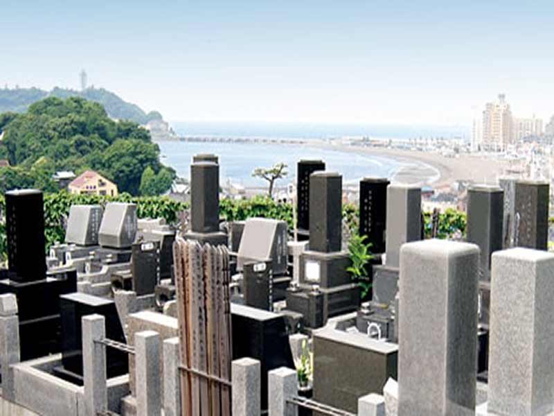 鎌倉富士見墓苑　見晴らしの良い墓域