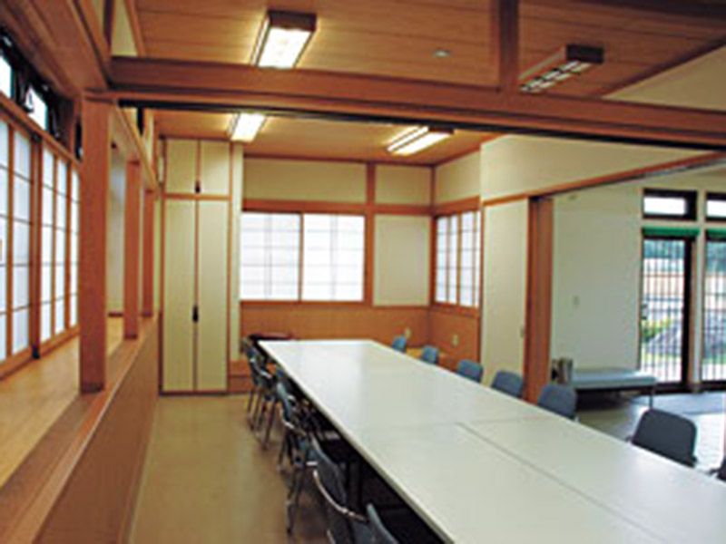 清潔に管理された休憩所