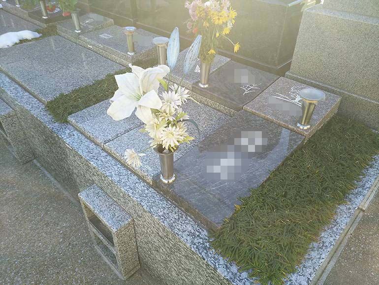 公園墓地 瑠璃光苑　樹木葬－ガーデンタイプ4型の一例