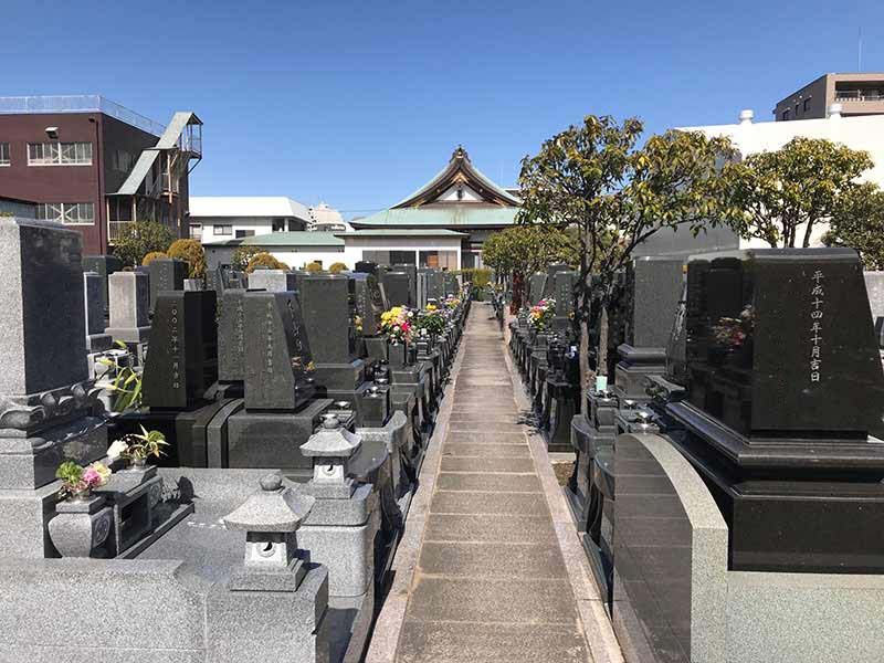 グリーンパーク葛飾　日当たりのよい墓域