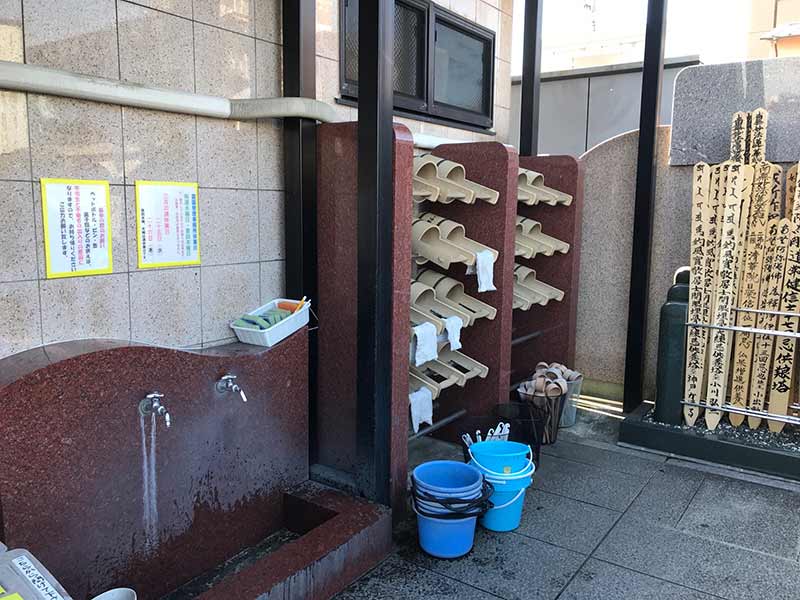 グリーンパーク葛飾　手入れの行き届いた水汲み場