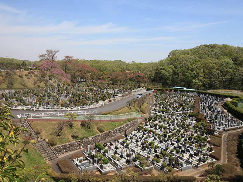 東京霊園　広大な敷地の園内風景②
