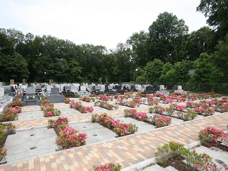 フォレスト所沢　生垣で仕切られた墓域②