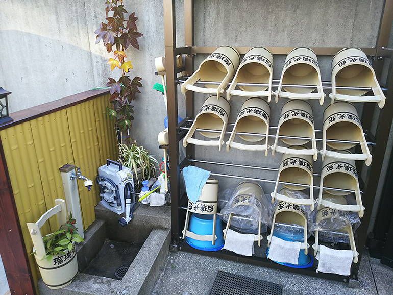 公園墓地 瑠璃光苑　整備された水汲み場