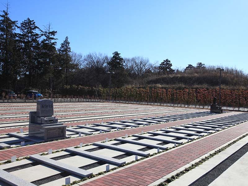 小江戸聖地霊園　区画整理された墓域