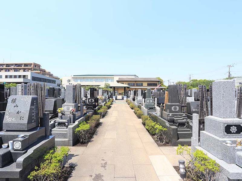 大師の杜墓苑　区画整理された墓域