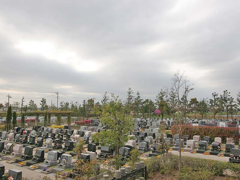 富士見メモリアルガーデン　ガーデニング区画全景