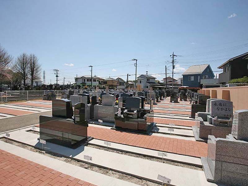 メモリアルパーク伊奈　整備された区画