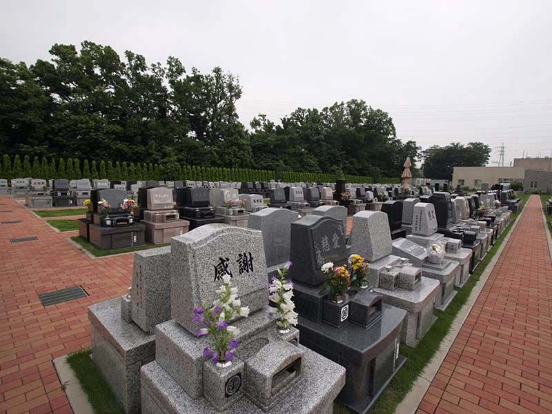 南川越霊園　洋型墓石