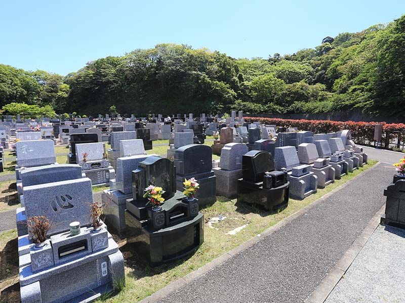 三浦霊園　ゆとりのある参道