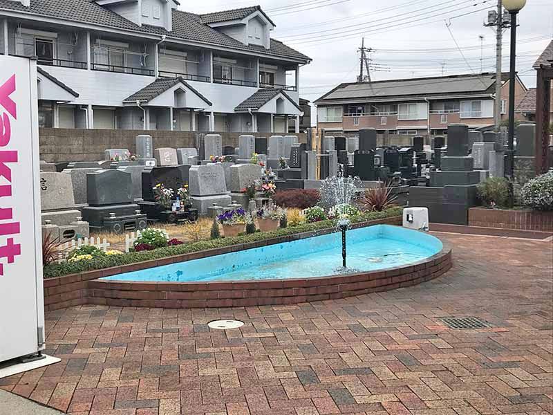 みずほ霊園　公園のような噴水