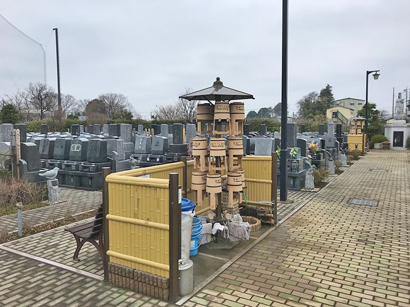 新座さくら浄苑　桶や掃除用具完備