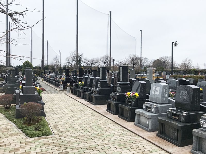 新座さくら浄苑　管理が行き届いている墓域
